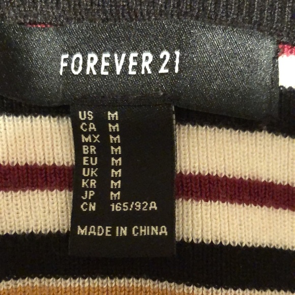 Forever 21 knit cropped v-neck sweater - Picture 3 of 3